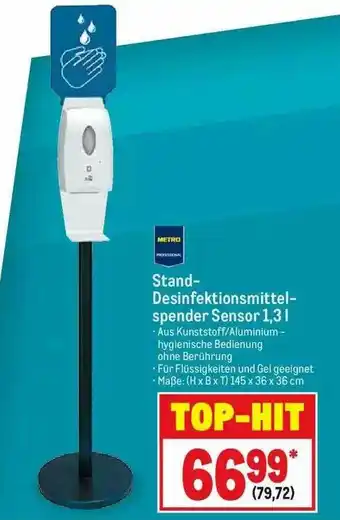 METRO Metro Professional Stand-desinfektionsmittelspender Sensor Angebot