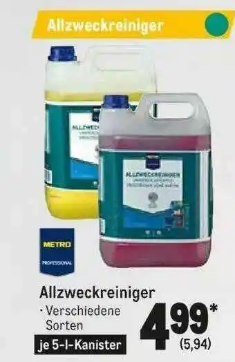 METRO Metro Professional Allzweckreiniger Angebot