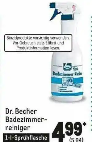 METRO Dr Becher Badezimmerreiniger Angebot