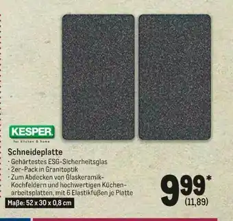 METRO Kesper Schneideplatte Angebot