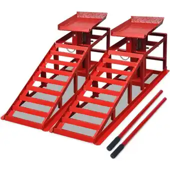 ManoMano Vidaxl - Auffahrrampen 2 Stk. Rot Stahl Angebot