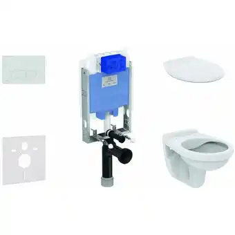 ManoMano Ideal Standard ProSys - Set - Vorwandelement, Klosett und WC-Sitz Alpha, Betätigungsplatte Oleas M1, chrom ProSys80M SP108 Angebot