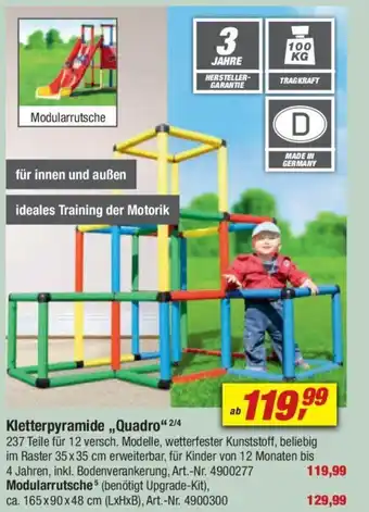 toom Baumarkt Kletterpyramide "Quadro" Angebot