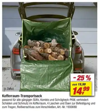 toom Baumarkt Kofferraum-Transportsack Angebot