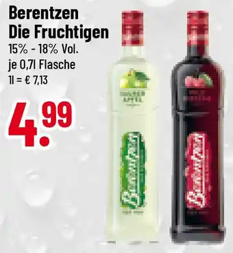 trinkgut Berentzen Die Fruchtigen 0,7 L Flasche Angebot