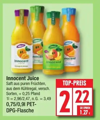 Edeka Innocent Juice 0,75/0,9 L Angebot