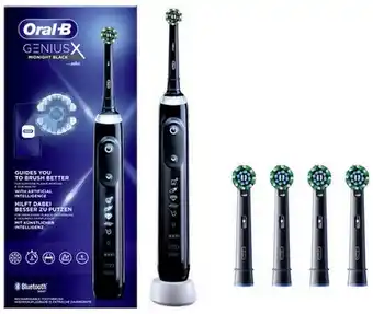 Euronics Oral-B Genius X + Pro CrossAction (4 Stk.) Elektrische Zahnbürste midnight black Angebot