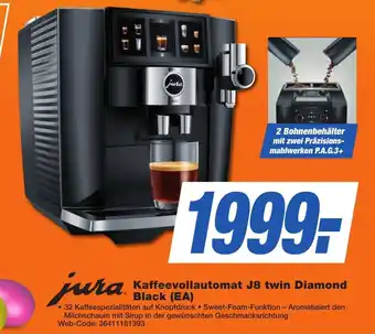 K+B Expert jura Kaffeevollautomat J8 twin Diamond Black (EA) Angebot