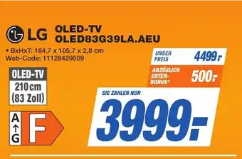 K+B Expert LG OLED-TV OLED83G39LA.AEU Angebot