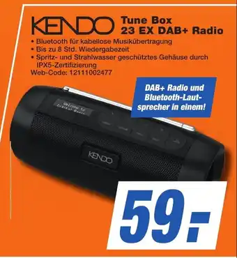 K+B Expert KENDO Tune Box 23 EX DAB+ Radio Angebot