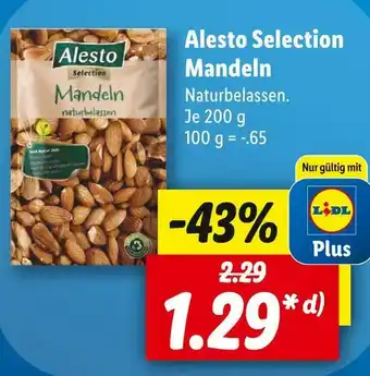 Lidl Alesto selection mandeln Angebot