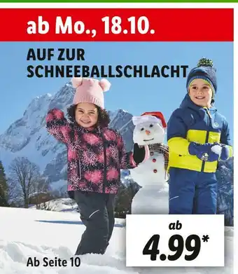 Lidl Auf zur schneeballschlacht Angebot