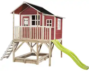 Hornbach Stelzenhaus EXIT Loft 550 Holz mit Sandkasten, Rutsche rot Angebot