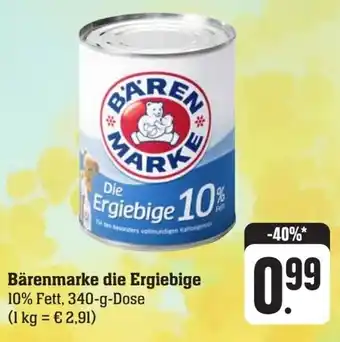 Scheck-in-Center Bärenmarke die Ergiebige 340 g Dose Angebot