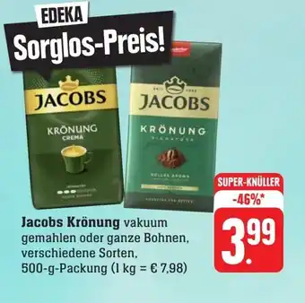 Scheck-in-Center Jacobs Krönung 500 g Packung Angebot