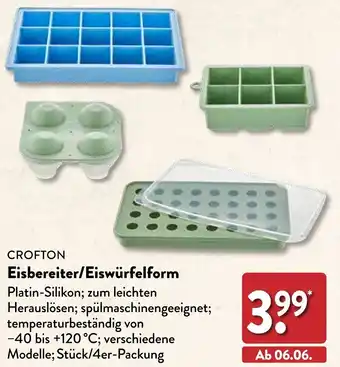 Aldi Nord CROFTON Eisbereiter/Eiswürfelform Angebot