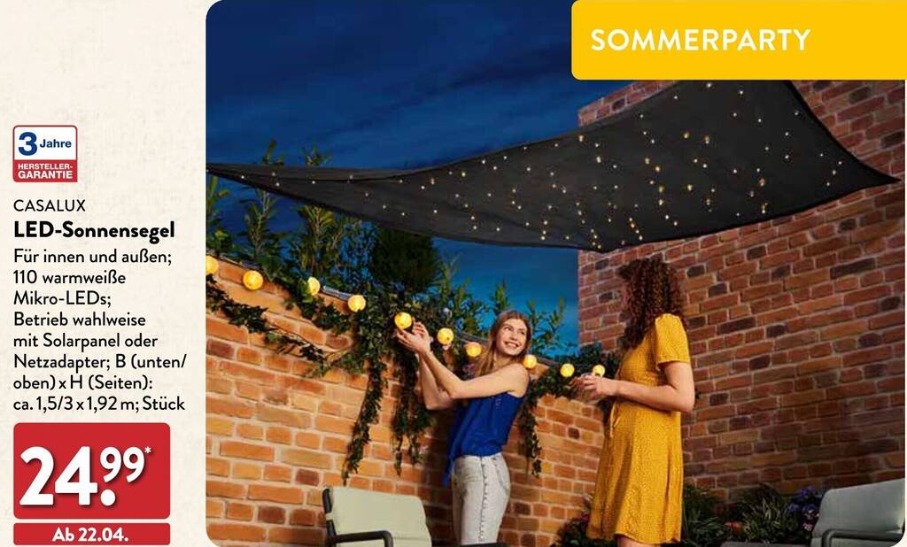 Erstaunlich Sonnensegel Aldi Sd 2022 Bild