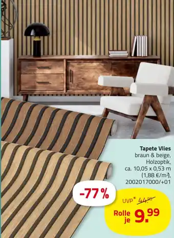 ROLLER Tapete Vlies Angebot