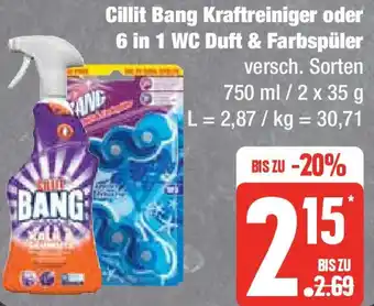 Marktkauf Cillit Bang Kraftreiniger oder 6 in 1 WC Duft & Farbspüler 750 ml / 2 x 35 g Angebot