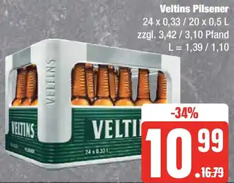 Marktkauf Veltins Pilsener 24 x 0,33 / 20 x 0,5 L Angebot