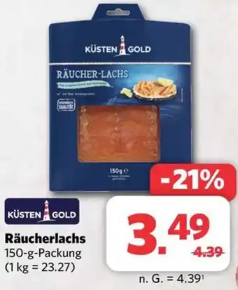 Combi KÜSTEN GOLD Räucherlachs 150 g Packung Angebot