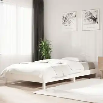 ManoMano Maisonchic - Stapelbett Einzelbett Bett für Schlafzimmer Weiß 90x200 cm Massivholz Kiefer DE78730 - Weiß Angebot