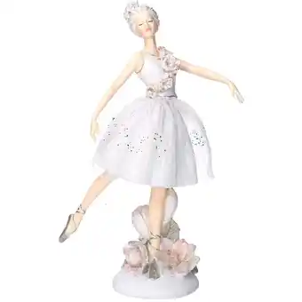 ManoMano Iperbriko - Weiße Ballerina-Statue aus Kunstharz, cm17,7x9,5h27,2 Angebot