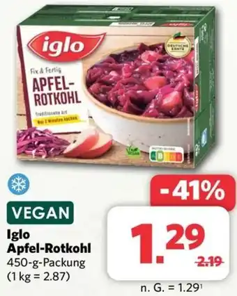 Combi Iglo Apfel-Rotkohl 450 g Packung Angebot