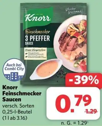 Combi Knorr Feinschmecker Saucen 0,25 L Beutel Angebot