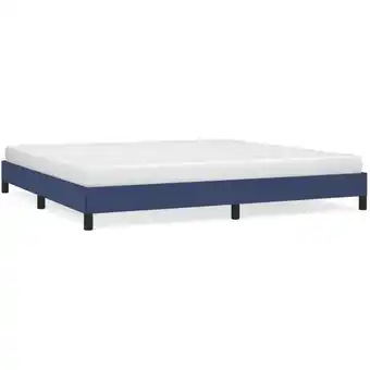 ManoMano Bettgestell für Erwachsenenbett,Bettrahmen Metallbett,Schlafzimmerbett Blau 200x200 cm Stoff -Maison 20541 - Blau Angebot