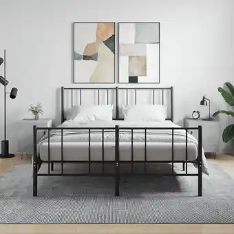 ManoMano Maisonchic - 2 Stk. Nachttische, Nachtkommode, Beistelltisch, Nachtschrank für Schlafzimmer Betongrau 40x40x50 cm Holzwerksto Angebot