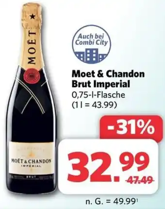 Combi Moet & Chandon Brut Imperial 0,75 L Flasche Angebot