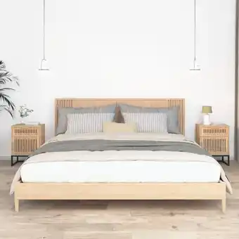 ManoMano Maisonchic - 2 Stk. Nachttische, Nachtkommode, Beistelltisch, Nachtschrank für Schlafzimmer 40x30x55,5 cm Holzwerkstoff & Eis Angebot