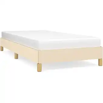 ManoMano Bettgestell für Erwachsenenbett,Bettrahmen Metallbett,Schlafzimmerbett Creme 100x200 cm Stoff -Maison 21193 - Creme Angebot