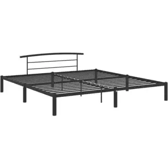 ManoMano Bettgestell für Erwachsenenbett,Bettrahmen Bettgestell Schwarz Metall 180x200 cm -Maison 57291 - Schwarz Angebot