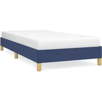 ManoMano Bettgestell für Erwachsenenbett,Bettrahmen Metallbett,Schlafzimmerbett Blau 80x200 cm Stoff -Maison 27845 - Blau Angebot