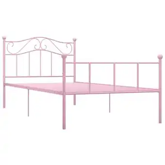 ManoMano Bettgestell für Erwachsenenbett,Bettrahmen Bettgestell Rosa Metall 90×200 cm -Maison 23688 - Rosa Angebot