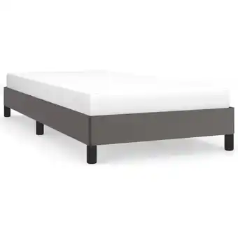 ManoMano Bettgestell für Erwachsenenbett,Bettrahmen Metallbett,Schlafzimmerbett Grau 80x200 cm Kunstleder -Maison 34812 - Grau Angebot