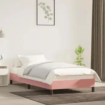 ManoMano Bett - Jugendbett Bettgestell Rosa 100x200 cm Samt BV188315 Bonnevie Angebot