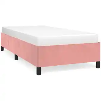 ManoMano Maisonchic - Bettgestell für Erwachsenenbett,Bettrahmen Bettgestell Rosa 100x200 cm Samt -Maison 41214 - Rosa Angebot