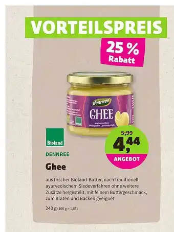 Biomarkt Bioland Dennree Ghee Angebot