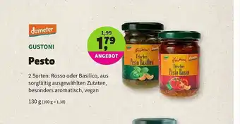 Biomarkt Demeter Gustoni Pesto Angebot