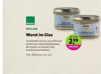 Biomarkt Bioland ökoland Wurst Im Glas Angebot