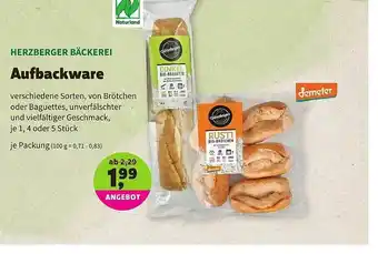 Biomarkt Herzberger Bäckerei Aufbackware Angebot