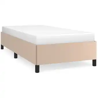 ManoMano Maisonchic - Bettgestell für Erwachsenenbett,Bettrahmen Metallbett,Schlafzimmerbett Cappuccino-Braun 80x200 cm Kunstleder -Ma Angebot