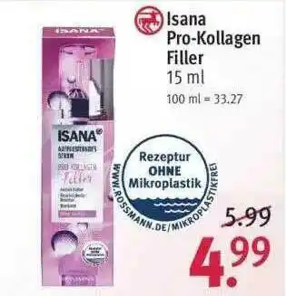 Rossmann Isana Pro-kollagen Filler Angebot