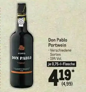 METRO Don Pablo Portwein Angebot