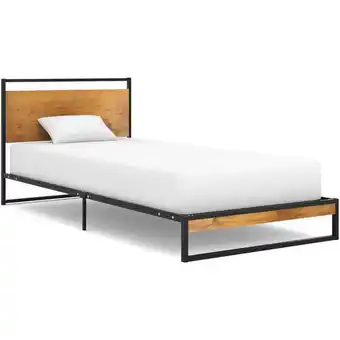 ManoMano Bettgestell, Einzelbett, Bettrahmen, Schlafzimmerbett Metall 90x200 cm LLLA848930 Maisonchic Angebot