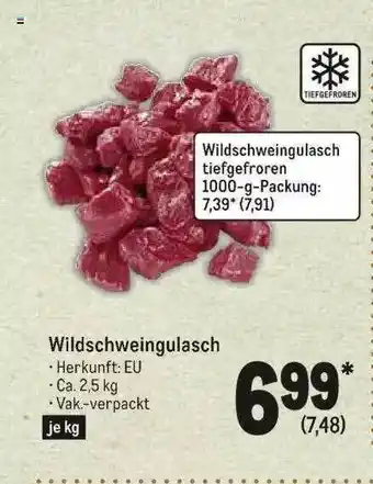 METRO Wildschweingulasch Angebot