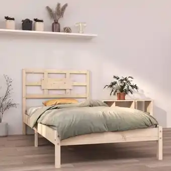 ManoMano Maisonchic - Massivholzbett Einzelbett Bett für Schlafzimmer 90x190 cm 3FT Single DE23396 - Braun Angebot